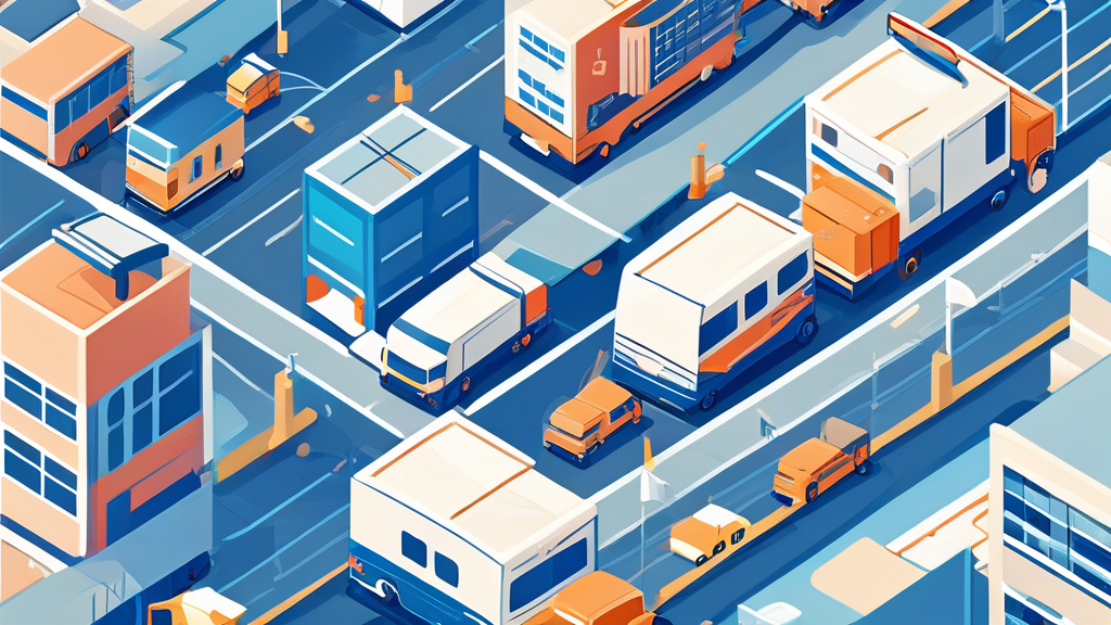 多拠点企業の名刺配送が混乱する様子のイメージ